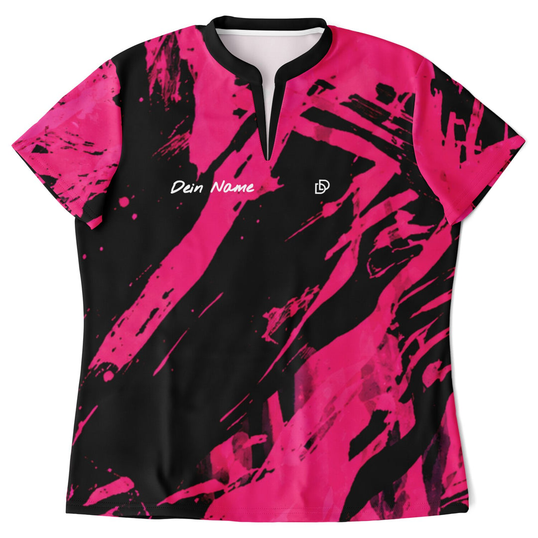 Dart Trikot „Pink Splash“ – personalisierbar mit Name &amp; Nickname