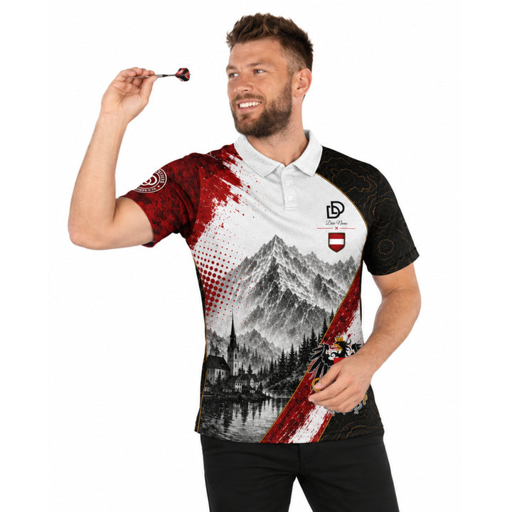 Dart Trikot „Österreich“ – personalisierbar mit Name &amp; Nickname