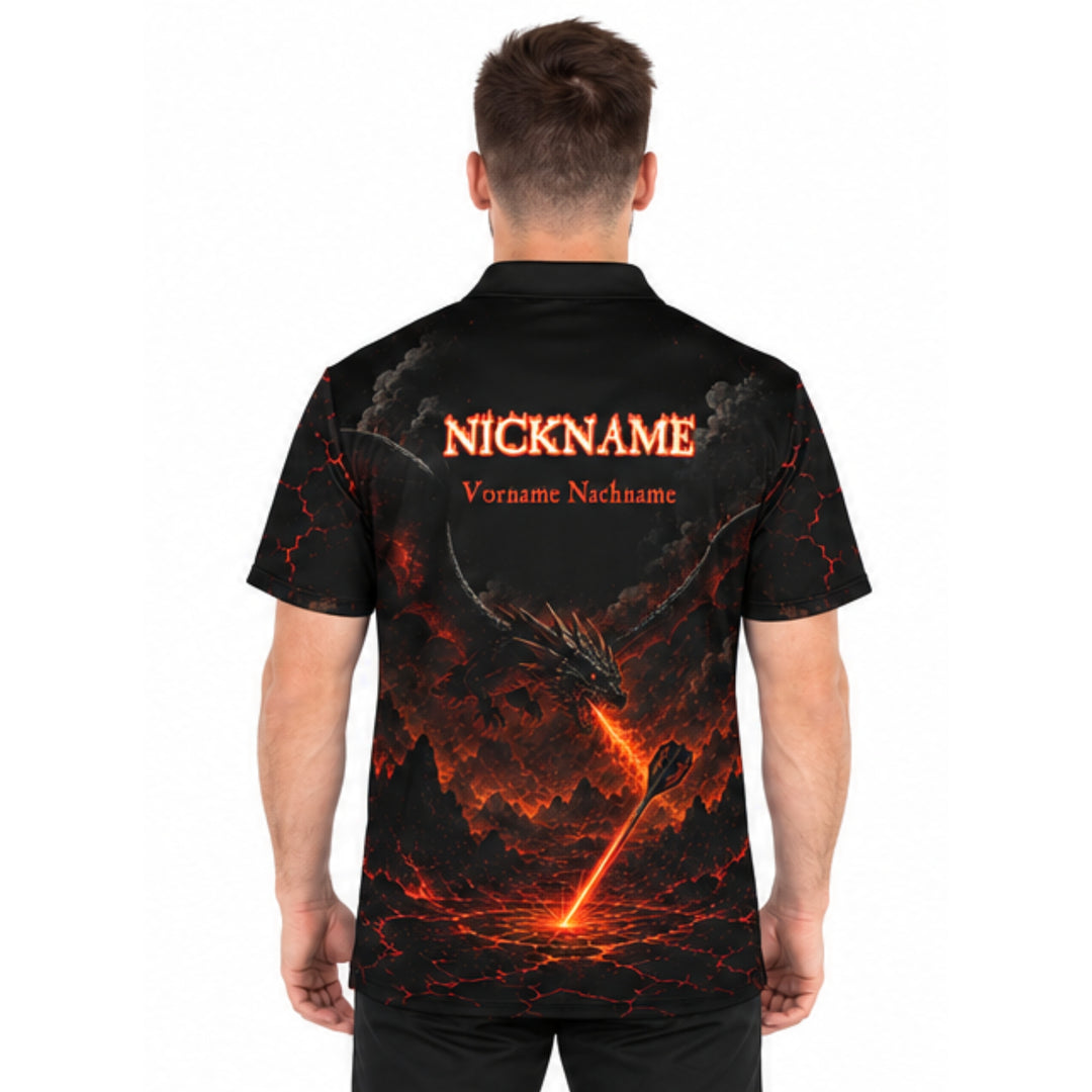 Dart Trikot „Dragonfire“ – personalisierbar mit Name &amp; Nickname