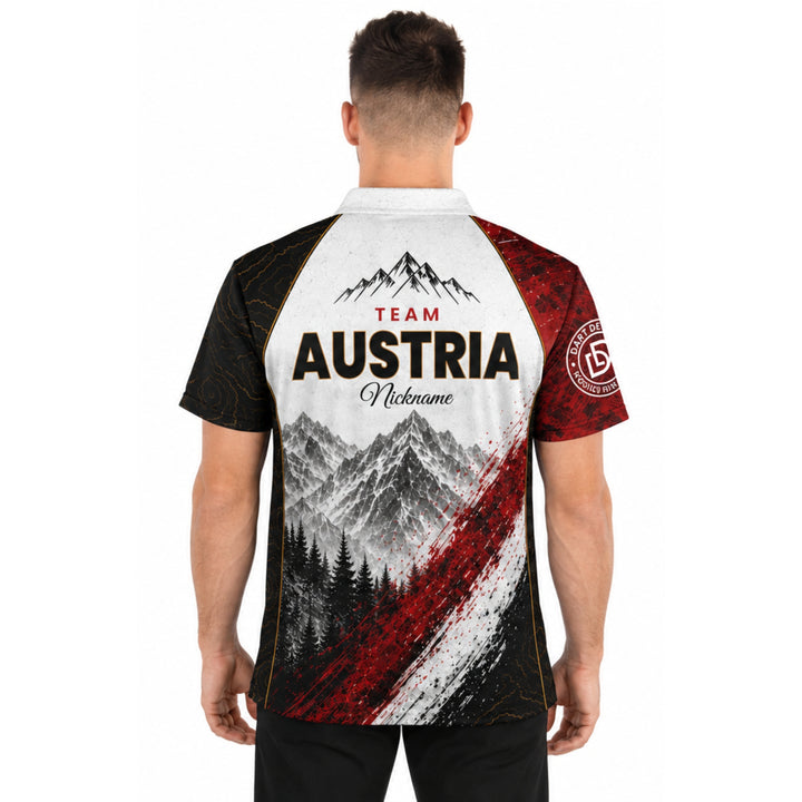Dart Trikot „Österreich“ – personalisierbar mit Name &amp; Nickname