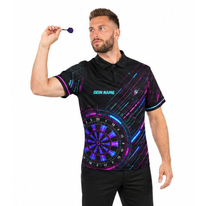 Dart Trikot „Cyber“ – personalisierbar mit Name &amp; Nickname
