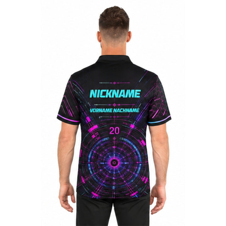 Dart Trikot „Cyber“ – personalisierbar mit Name &amp; Nickname