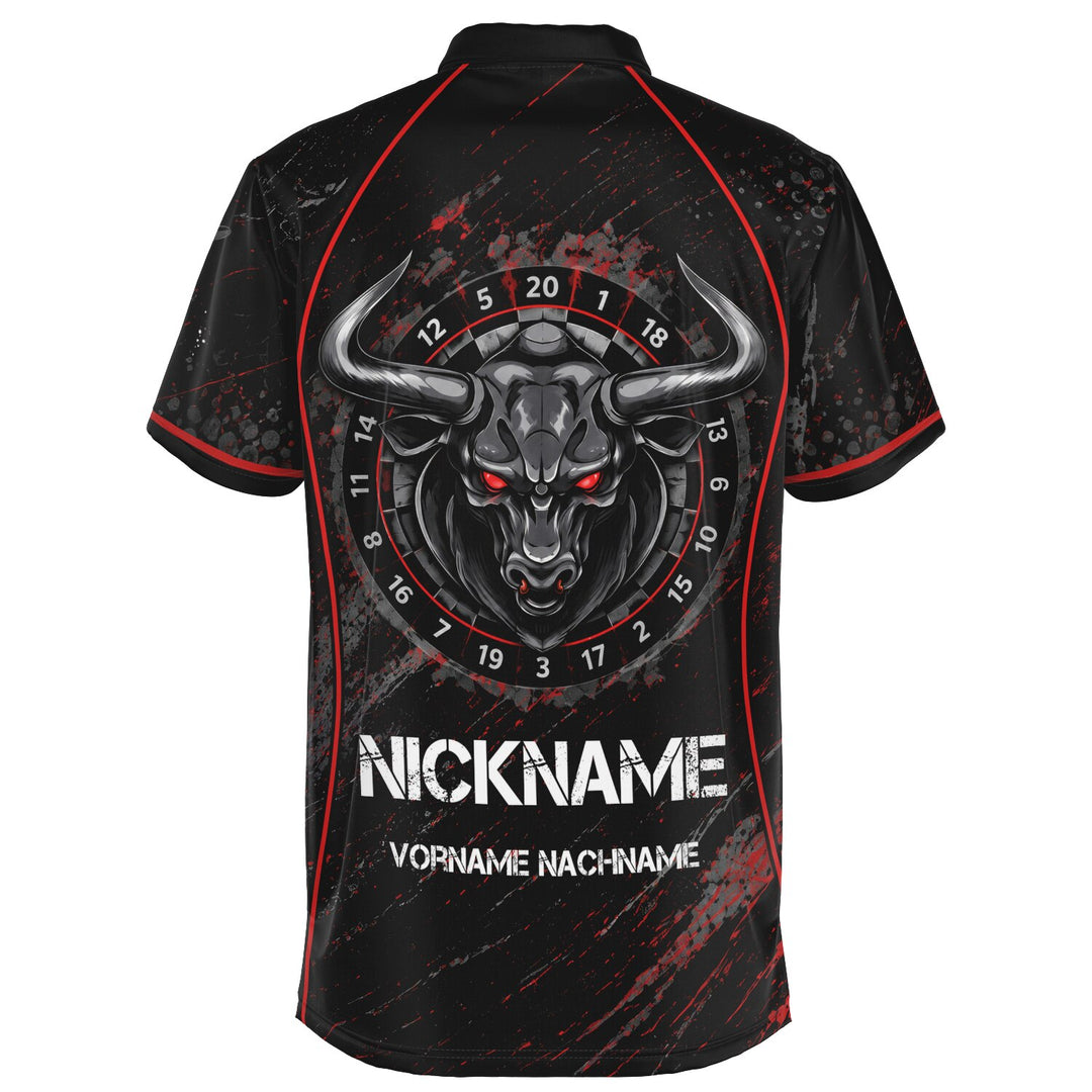 Dart Trikot „Bullseye“ – personalisierbar mit Name &amp; Nickname