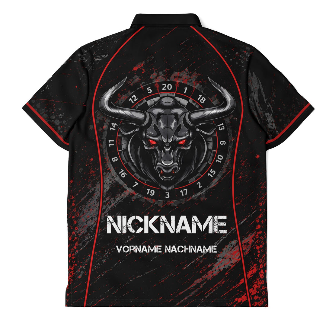 Dart Trikot „Bullseye“ – personalisierbar mit Name &amp; Nickname