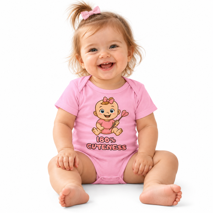 Dart Baby Body – 180 % Cuteness Babybekleidung für Mädchen mit liebevollem Dart Design