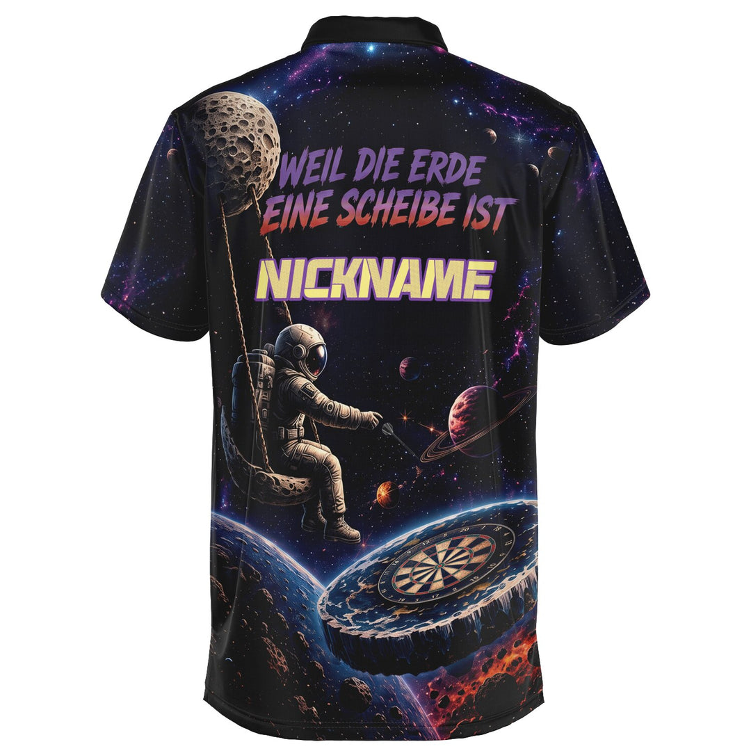 Dart Trikot „Flat Earth“ – personalisierbar mit Name &amp; Nickname