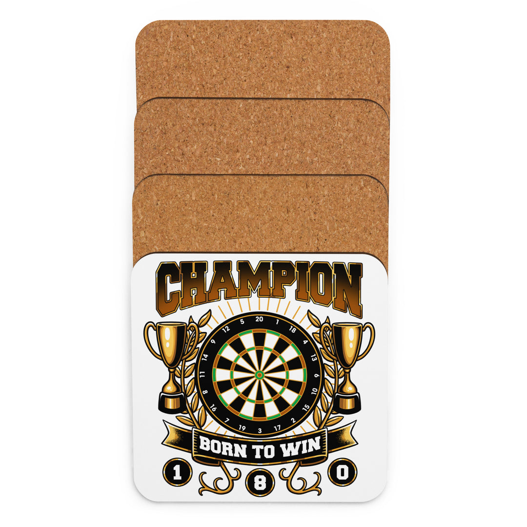 Dart Korkuntersetzer – mit CHAMPION Design für Turniersieger