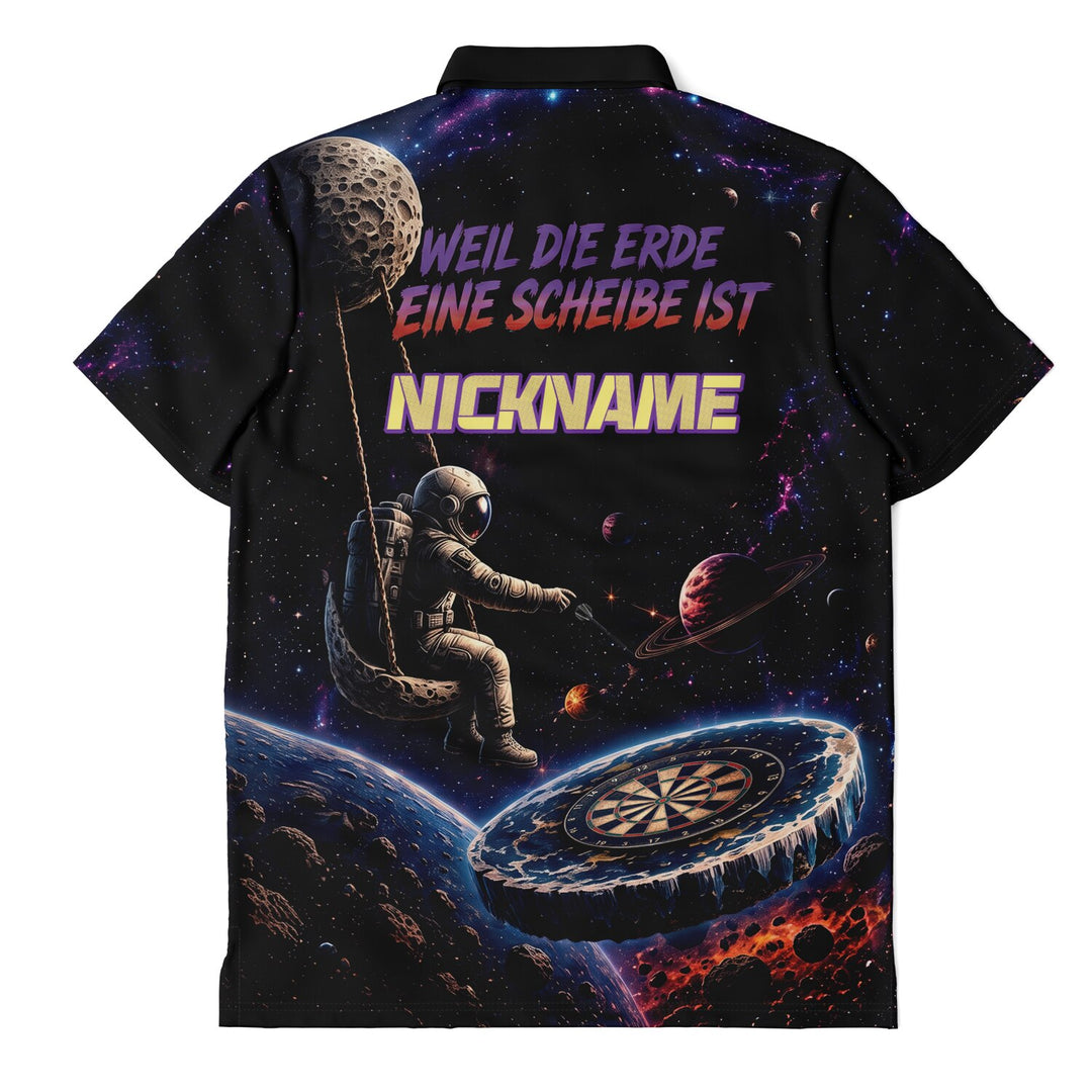Dart Trikot „Flat Earth“ – personalisierbar mit Name &amp; Nickname