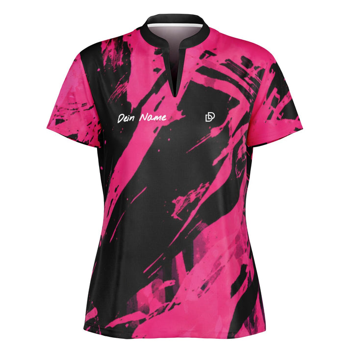 Dart Trikot „Pink Splash“ – personalisierbar mit Name &amp; Nickname