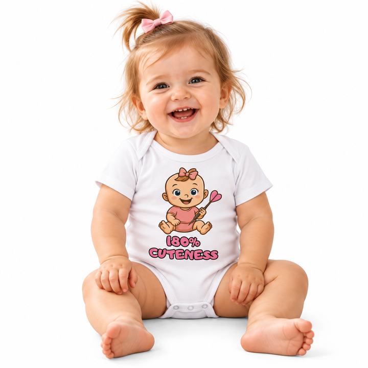 Dart Baby Body – 180 % Cuteness Babybekleidung für Mädchen mit liebevollem Dart Design